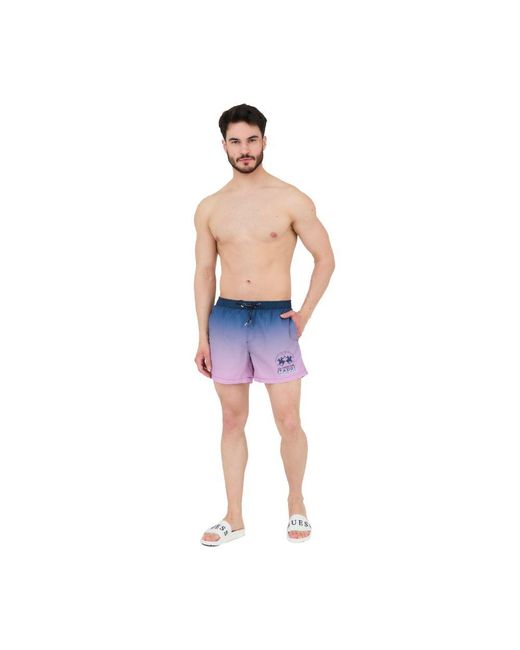 La Martina Purple Polyester Swimwear for men