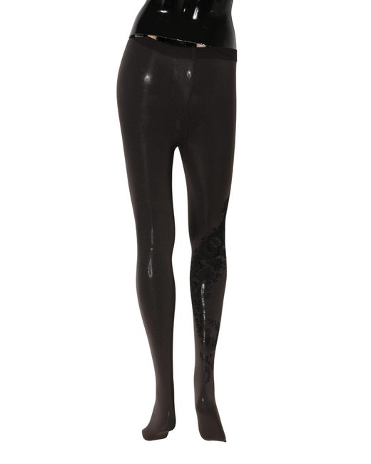 Dolce & Gabbana Black Nylon Tights Stocking Pantyhose Socks Clothing
