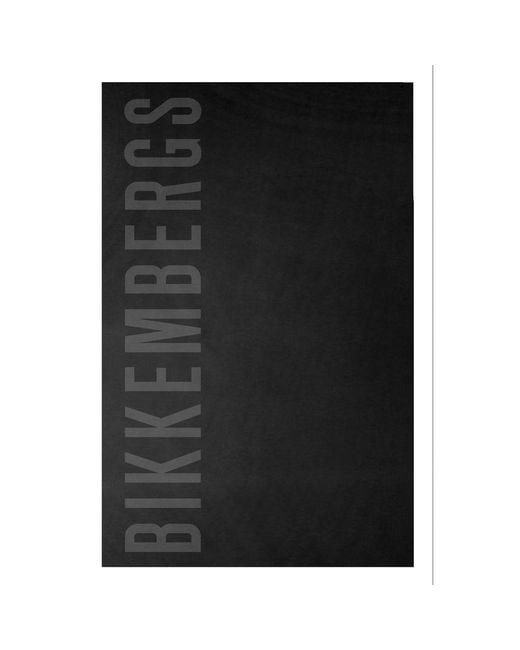 Bikkembergs Black Cotton Men's Towel for men