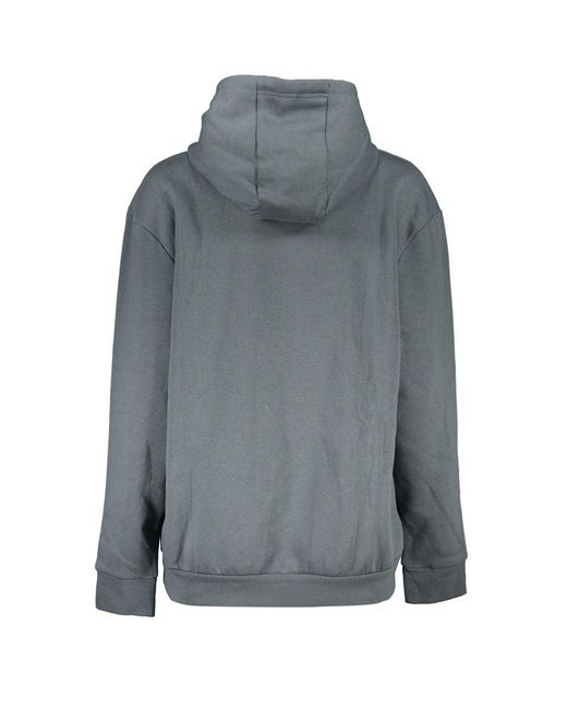 Roberto Cavalli Gray Sleek Fleece Hooded Sweatshirt