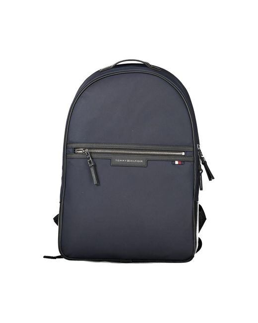 Tommy Hilfiger Blue Elegant Recycled Polyester Backpack for men