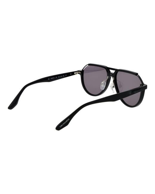 Trussardi Black Acetate Sunglasses for men