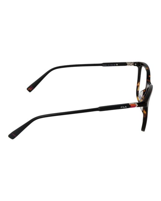 Fila Black Brown Cellulose Acetate Glasses (frames) for men
