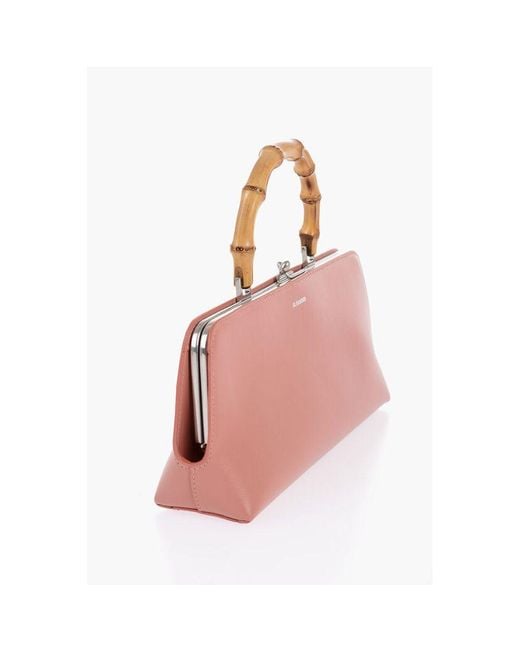 Jil Sander Pink Multicolor Cowhide Tote Bag