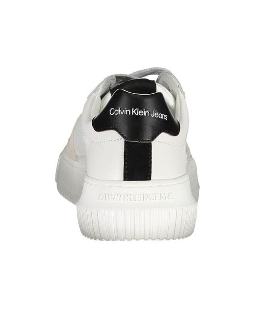 Calvin Klein Multicolor Bianco Leather Sneaker