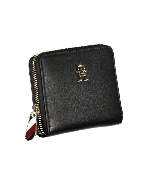 Tommy Hilfiger Black Elegant Multi-Compartment Wallet for men