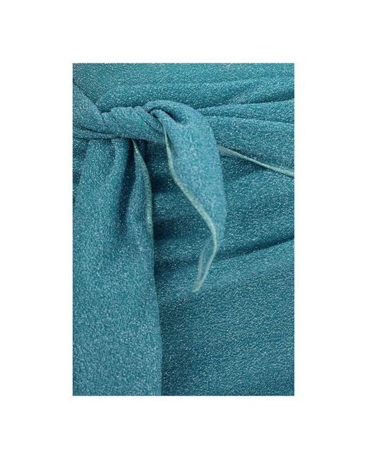 Oseree Blue Polyamide Cocktail Dress