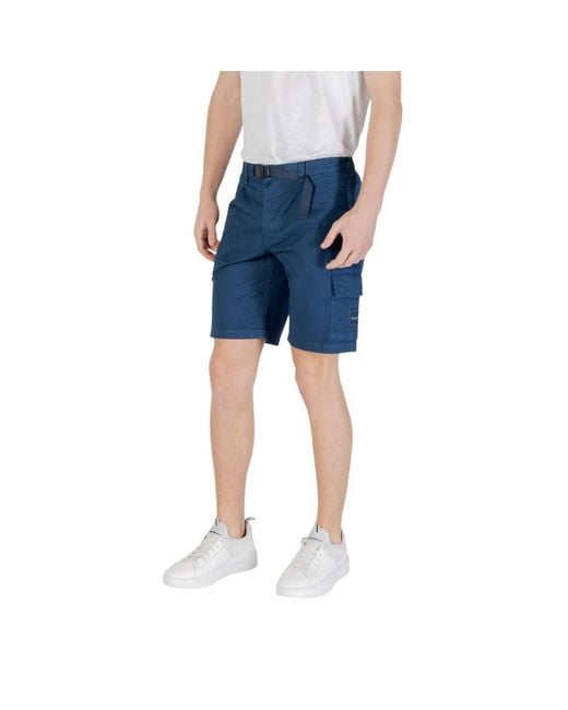 Boss Blue Cotton Bermuda for men