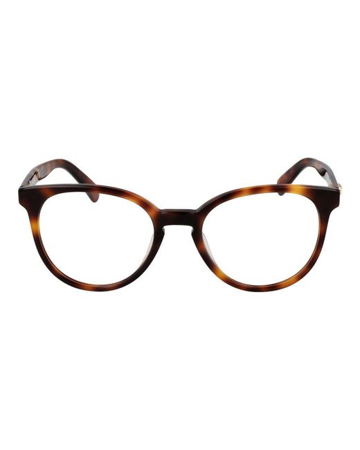 Longchamp Brown Sophisticated Rectangular Optical Frames