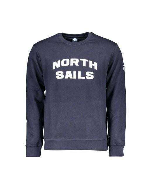 North Sails Blue Cotton Sweater for men