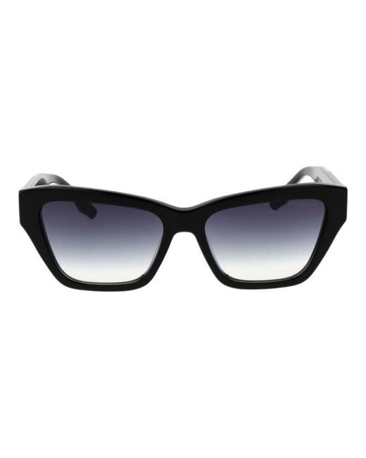 Trussardi Black Acetate Sunglasses