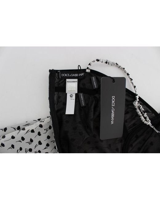 Dolce & Gabbana Black Silk Lace Babydoll Lingerie Top