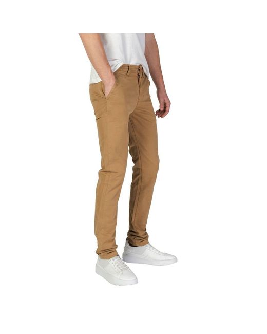 Superdry Natural Beige Cotton Jeans & Pant for men