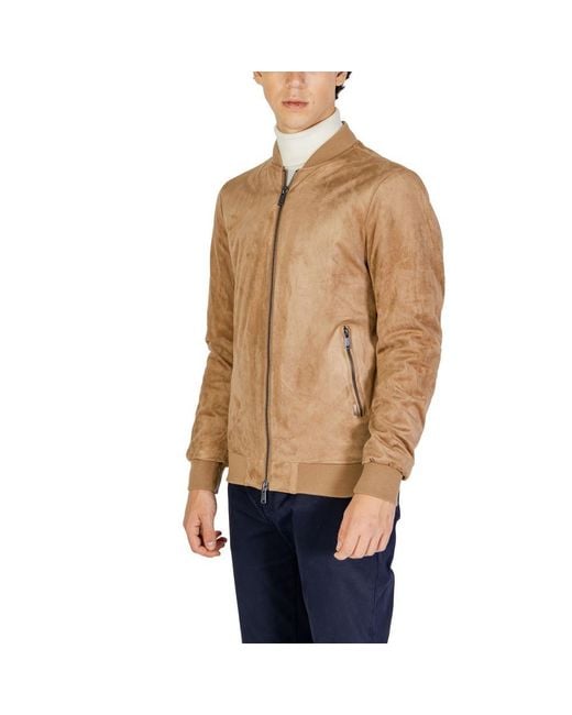 Gianni Lupo Natural Polyester Jacket for men