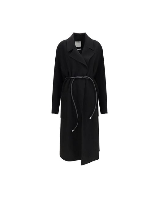 Max Mara Black Wool Oves Aries Coat