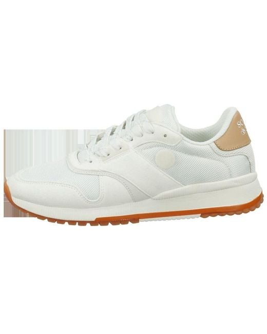 Scotch & Soda White Leather Athletic Sneakers