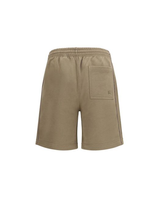 Burberry Natural Brown Cotton Bermuda Shorts for men