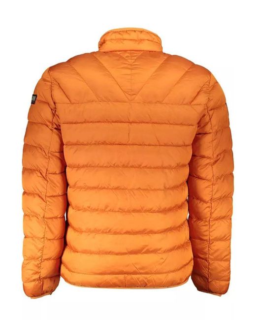 Napapijri Orange Polyamide Jacket for men