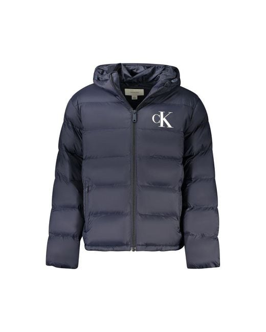 Calvin Klein Blue Poliammide Jacket for men