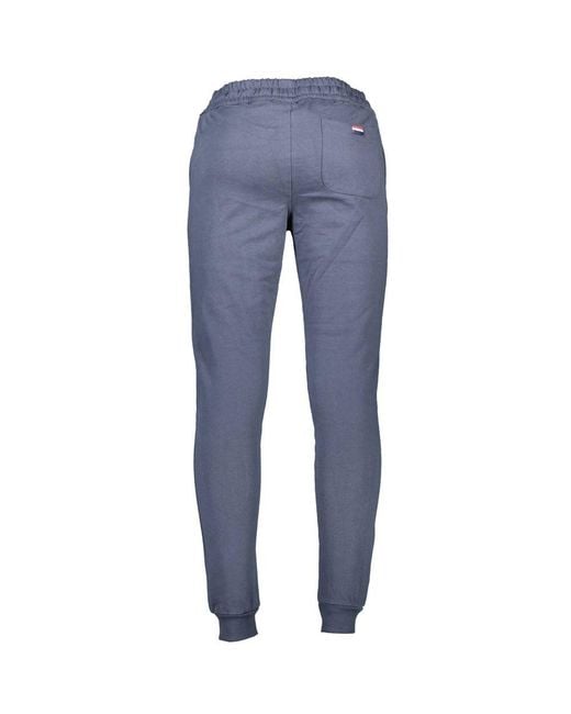 U.S. POLO ASSN. Blue Cotton Men's Trouser for men