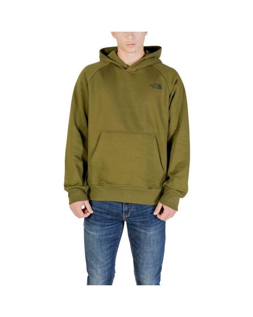 The North Face Green Bicolor Cotton Hoodie for men