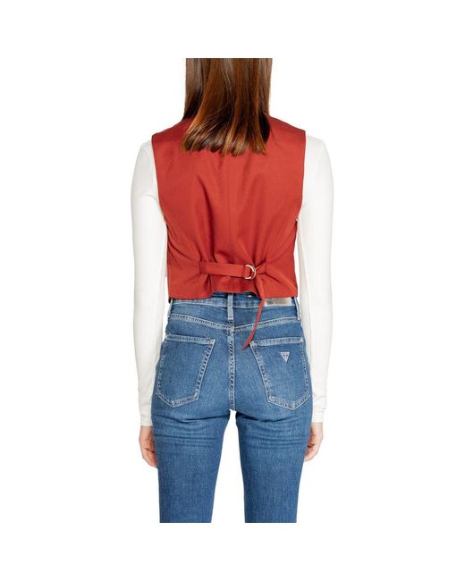 Vero Moda Red Polyester Vest