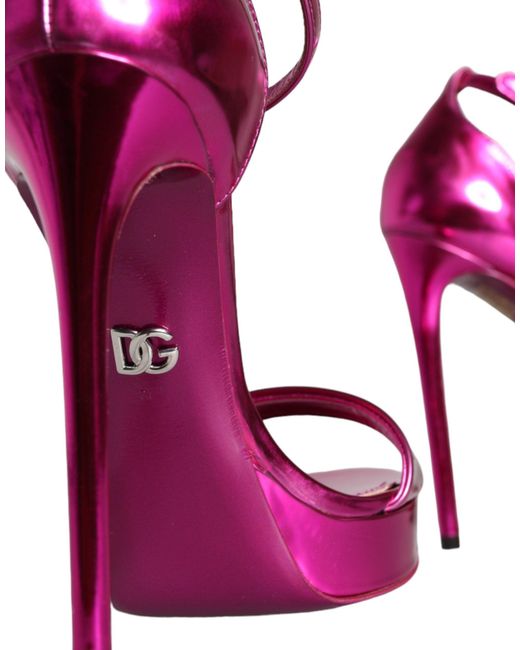 Dolce & Gabbana Purple High Heel Sandals