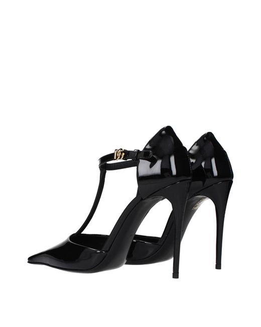 Dolce & Gabbana Black Dolce&Gabbana Sandals Patent