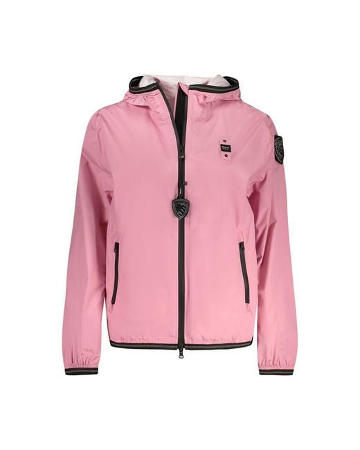 Blauer Pink Rosa Poliammide 's Jacket