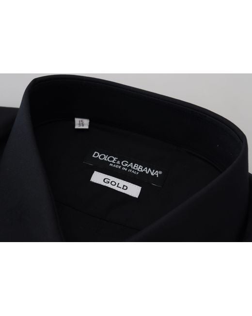 Dolce & Gabbana Blue Chic Cotton Dress Shirt for men