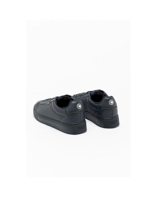 Colmar Blue Leather Low Top Sneakers for men
