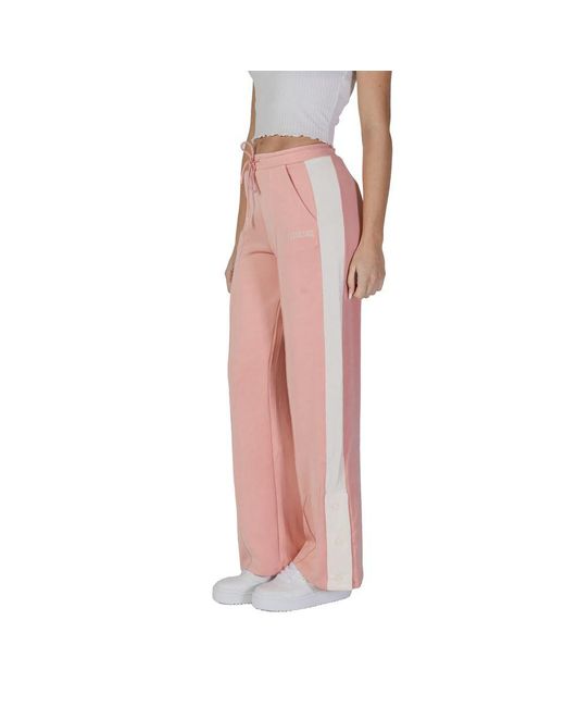 Guess Pink Multicolor Polyester Jeans & Pant