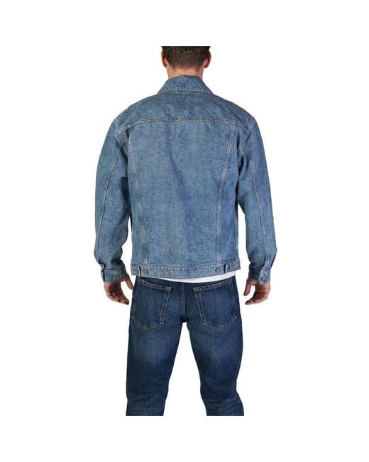Boss Light Blue Cotton Denim Jacket for men