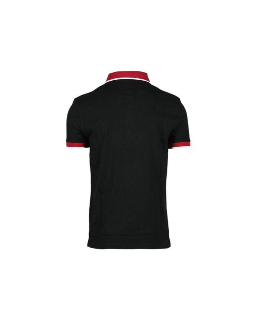 North Sails Black Cotton Polo Shirt for men