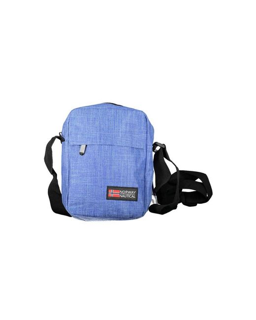Norway 1963 Blue Polyester Mens Shoulder Bag for men