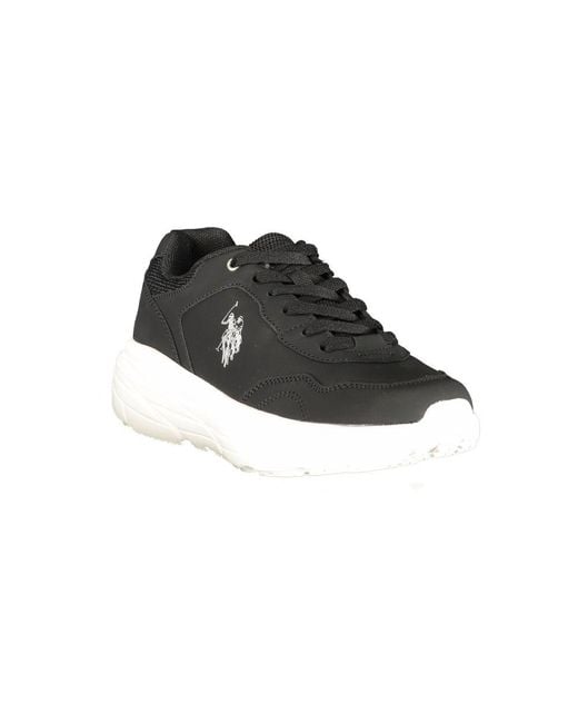 U.S. POLO ASSN. Black Polyurethane 's Sneaker