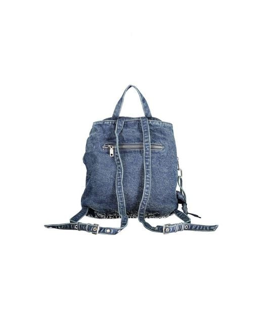 Desigual Blue Cotton Backpack
