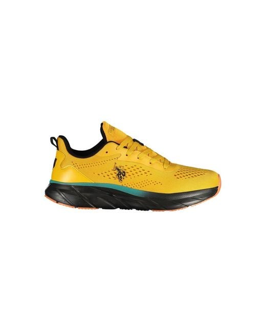 U.S. POLO ASSN. Yellow Polyester Men's Sneaker for men