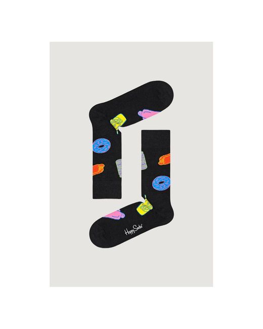 Happy Socks Green Black Cotton Tights & Sock