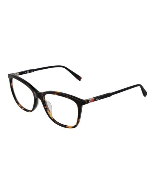 Fila Black Brown Cellulose Acetate Glasses (frames) for men