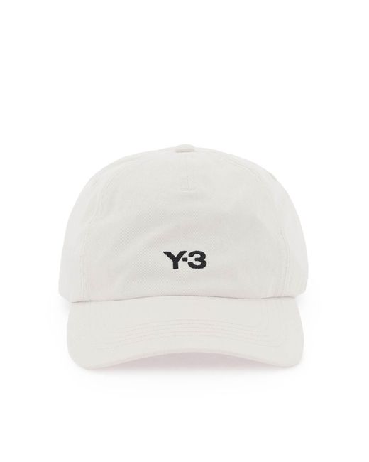 Y-3 White Y-3 Hat With Curved Brim for men