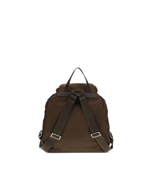 Prada Brown Recycled Polyamide Backpack