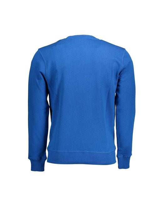 North Sails Blue Cotton Sweater for men