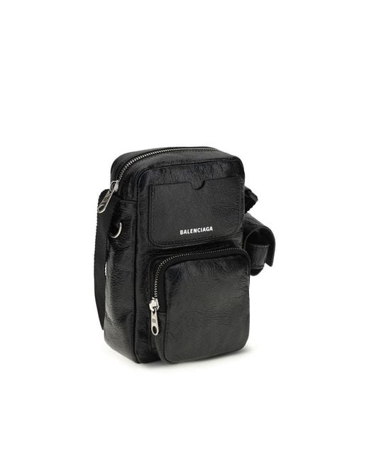 Balenciaga Black Lamb Ovis Aries Aries Shoulder Bag for men