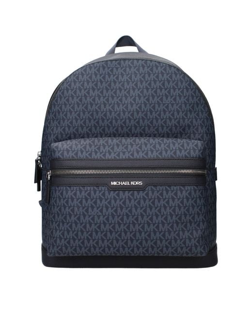 Michael Kors Blue Fabric Backpack for men