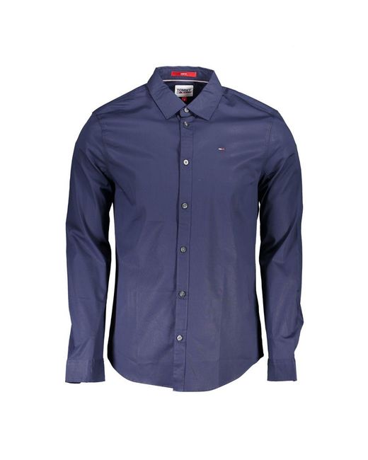 Tommy Hilfiger Blue Cotton Mens Shirt for men