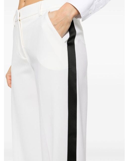 P.A.R.O.S.H. Black Liliuxy Tailored Tuxedo Trousers