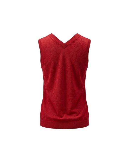 Malo Red Linen Tank