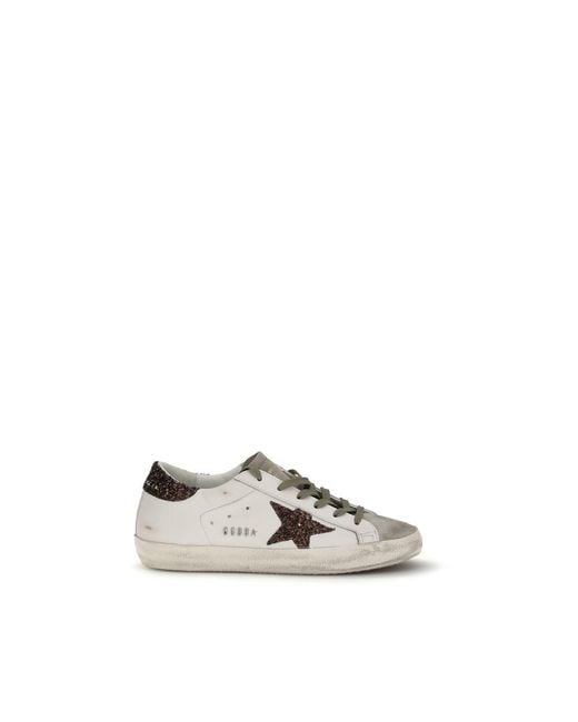 Golden Goose Deluxe Brand White Calf Leather Bos Taurus Sneakers