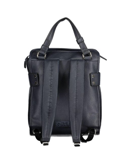 La Martina Black Polyethylene Backpack